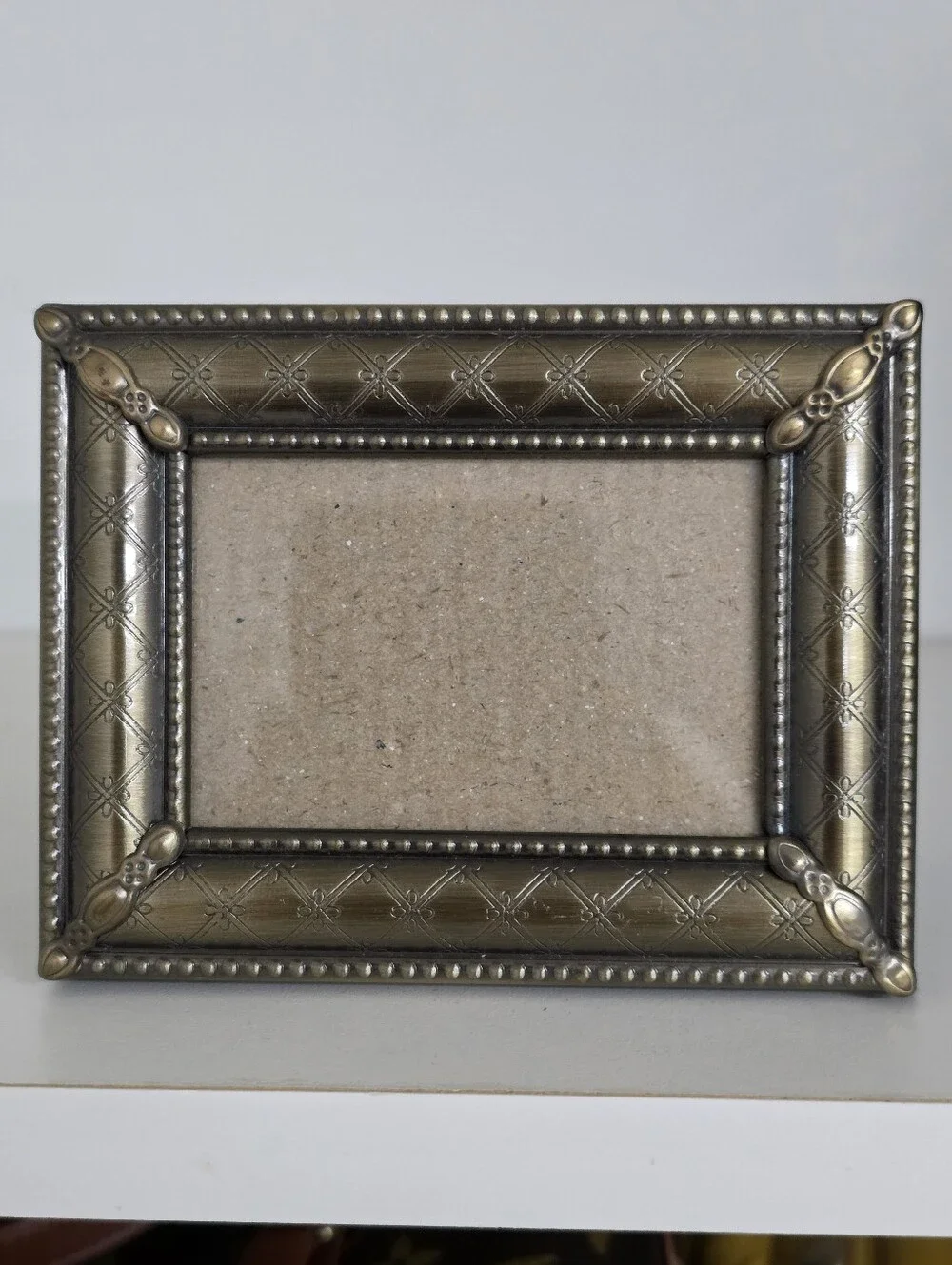 Malden International Designs Antique Brass Diamond Lattice Frame